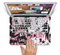 The Pink & Black Abstract Fashion Poster Skin Set for the Apple MacBook Pro 15" with Retina Display