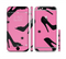 The Pink & Black High-Heel Pattern V12 Sectioned Skin Series for the Apple iPhone 6 Plus
