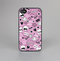 The Pink & Black Love Skulls Pattern V3 Skin-Sert for the Apple iPhone 4-4s Skin-Sert Case