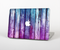 The Pink & Blue Dyed Wood Skin Set for the Apple MacBook Pro 15" with Retina Display