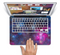 The Pink & Blue Galaxy Skin Set for the Apple MacBook Pro 15" with Retina Display