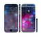 The Pink & Blue Galaxy Sectioned Skin Series for the Apple iPhone 6s