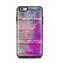 The Pink & Blue Grunge Wood Planks Apple iPhone 6 Plus Otterbox Symmetry Case Skin Set