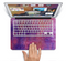 The Pink & Blue Grungy Surface Texture Skin Set for the Apple MacBook Pro 15" with Retina Display