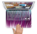 The Pink & Blue Vector Swirly HD Strands Skin Set for the Apple MacBook Pro 15" with Retina Display