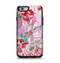 The Pink Bright Watercolor Floral Apple iPhone 6 Otterbox Symmetry Case Skin Set