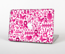 The Pink Collage Breast Cancer Awareness Skin Set for the Apple MacBook Pro 15" with Retina Display