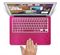 The Pink Fabric Skin Set for the Apple MacBook Pro 15" with Retina Display
