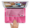 The Pink Geometric Pattern Skin Set for the Apple MacBook Pro 13" with Retina Display