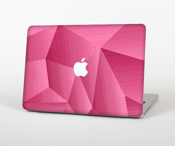 The Pink Geometric Pattern Skin Set for the Apple MacBook Pro 15" with Retina Display