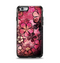 The Pink Grungy Floral Abstract Apple iPhone 6 Otterbox Symmetry Case Skin Set