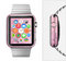 The Pink Grungy Surface Texture Full-Body Skin Kit for the Apple Watch