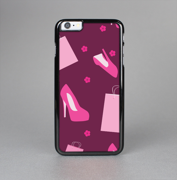 The Pink High Heel Shopping Pattern Skin-Sert for the Apple iPhone 6 Plus Skin-Sert Case
