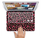 The Pink Paw Prints on Black Skin Set for the Apple MacBook Pro 13" with Retina Display