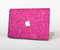 The Pink Sparkly Glitter Ultra Metallic Skin Set for the Apple MacBook Pro 13" with Retina Display