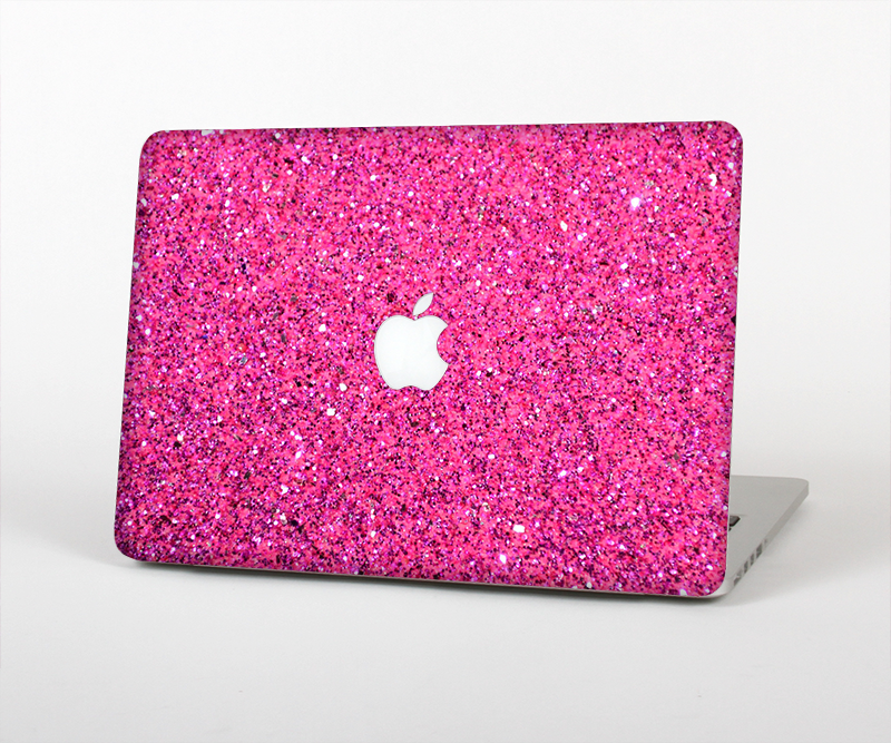 The Pink Sparkly Glitter Ultra Metallic Skin Set for the Apple - Main Image