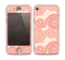 The Pink Spiral Polka Dots Skin for the Apple iPhone 4-4s