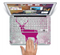 The Pink Stitched Deer Collage Skin Set for the Apple MacBook Pro 13" with Retina Display