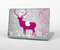 The Pink Stitched Deer Collage Skin Set for the Apple MacBook Pro 15" with Retina Display