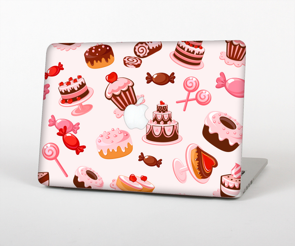The Pink Sweet Treats Pattern Skin Set for the Apple MacBook Pro 13" with Retina Display