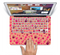 The Pink & Tan Paw Prints Skin Set for the Apple MacBook Pro 15" with Retina Display