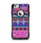 The Pink & Teal Modern Colored Aztec Pattern Apple iPhone 6 Otterbox Commuter Case Skin Set