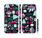 The Pink & Teal Owl Collaged Vector Shapes Sectioned Skin Series for the Apple iPhone 6