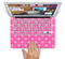 The Pink & Tiny White Floral Pattern Skin Set for the Apple MacBook Pro 13" with Retina Display