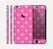 The Pink & Tiny White Floral Pattern Skin for the Apple iPhone 6 Plus
