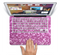 The Pink Unfocused Glimmer Skin Set for the Apple MacBook Pro 13" with Retina Display