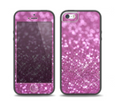 The Pink Unfocused Glimmer Skin Set for the iPhone 5-5s Skech Glow Case