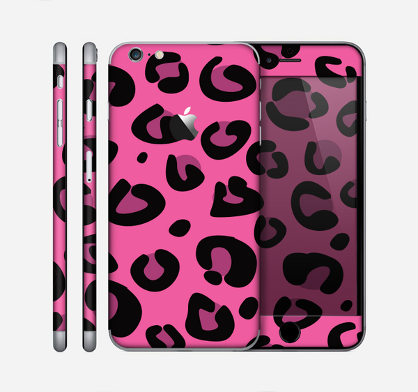 The Pink Vector Cheetah Print Skin for the Apple iPhone 6 Plus