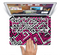 The Pink & White Abstract Maze Pattern Skin Set for the Apple MacBook Pro 15" with Retina Display