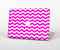 The Pink & White Chevron Pattern Skin Set for the Apple MacBook Pro 13" with Retina Display