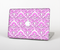 The Pink & White Delicate Pattern Skin Set for the Apple MacBook Pro 13" with Retina Display