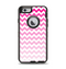 The Pink & White Ombre Chevron Pattern Apple iPhone 6 Otterbox Defender Case Skin Set