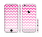 The Pink & White Ombre Chevron Pattern Sectioned Skin Series for the Apple iPhone 6