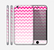 The Pink & White Ombré Chevron Pattern Skin for the Apple iPhone 6 Plus