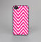 The Pink & White Sharp Chevron Pattern Skin-Sert for the Apple iPhone 4-4s Skin-Sert Case