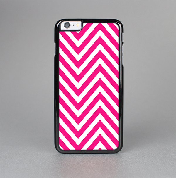 The Pink & White Sharp Chevron Pattern Skin-Sert for the Apple iPhone 6 Skin-Sert Case