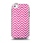 The Pink & White Sharp Glitter Print Chevron Apple iPhone 5c Otterbox Symmetry Case Skin Set