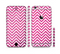 The Pink & White Sharp Glitter Print Chevron Sectioned Skin Series for the Apple iPhone 6 Plus