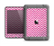 The Pink & White Sharp Glitter Print Chevron Apple iPad Air LifeProof Nuud Case Skin Set
