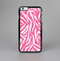The Pink & White Vector Zebra Print Skin-Sert for the Apple iPhone 6 Skin-Sert Case