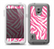 The Pink & White Vector Zebra Print Skin Samsung Galaxy S5 frē LifeProof Case