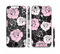 The Pink and Black Rose Pattern V3 Sectioned Skin Series for the Apple iPhone 6 Plus