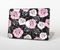 The Pink and Black Rose Pattern V3 Skin Set for the Apple MacBook Pro 13" with Retina Display