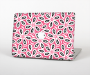 The Pink and Black Vector Floral Pattern Skin Set for the Apple MacBook Pro 13" with Retina Display