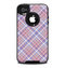 The Pink and Blue Layered Plaid Pattern V4 Skin for the iPhone 4-4s OtterBox Commuter Case