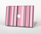 The Pink and Brown Fashion Stripes Skin Set for the Apple MacBook Pro 15" with Retina Display
